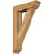 Ekena Millwork Traditional Traditional Rough Sawn Bracket w/ Offset Brace, Western Red Cedar, 6"W x 22"D x 34"H BKT0604X22X34TRA01RWR - alternate 1